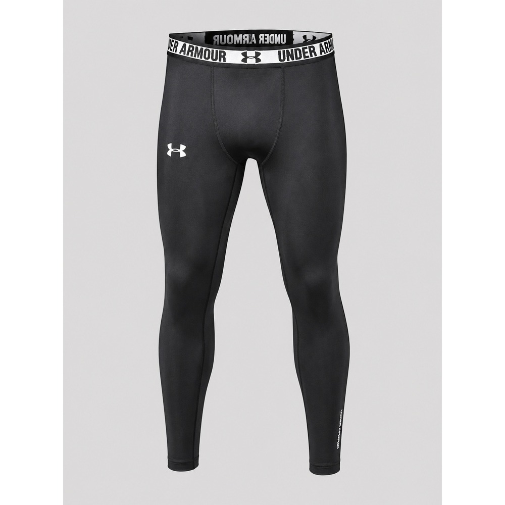 Under Armour HeatGear Compression Leggings Mens Large Black Training Tights